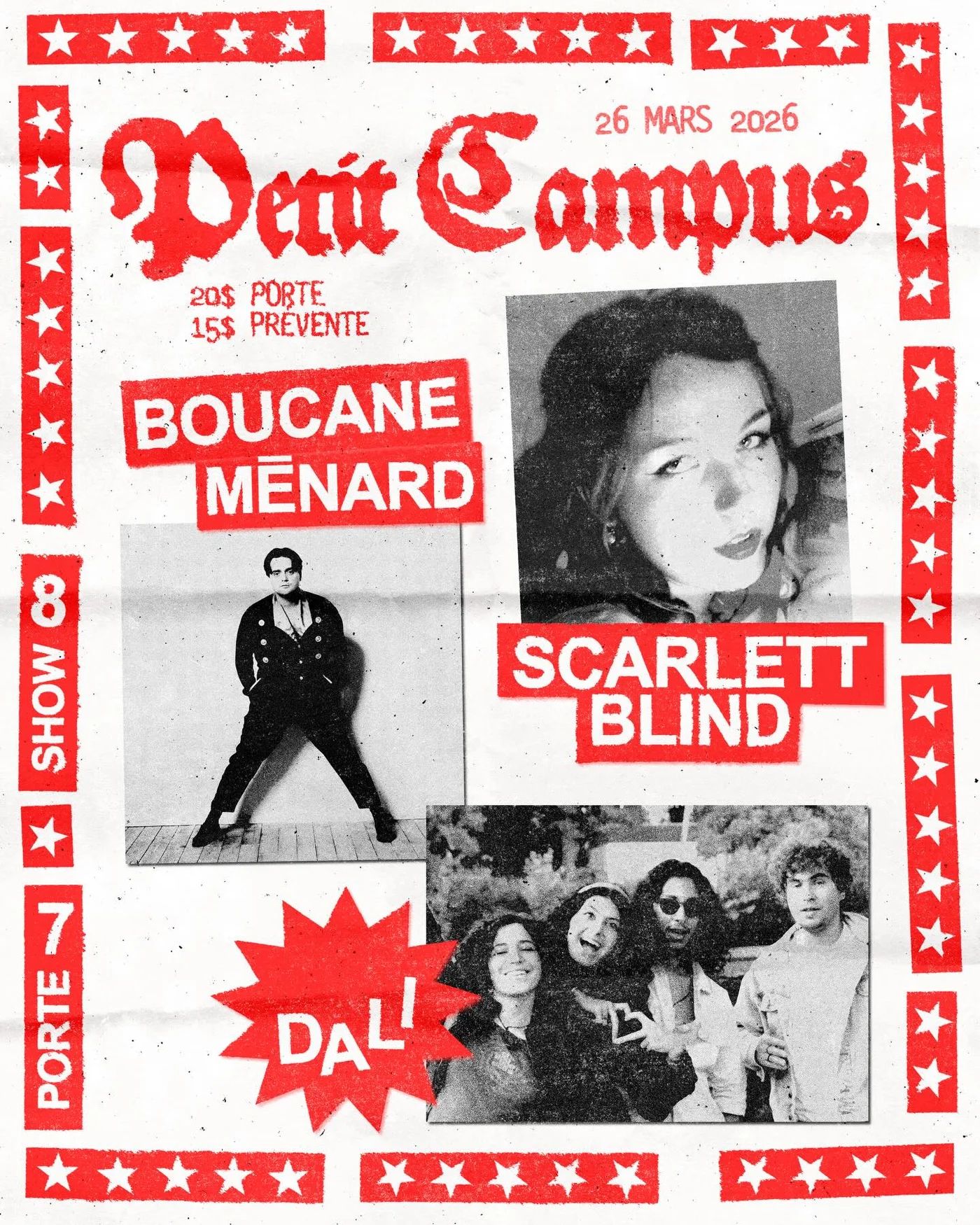 An evening at Petit Campus, Petit Campus, 26 MARS. Past-event poster.