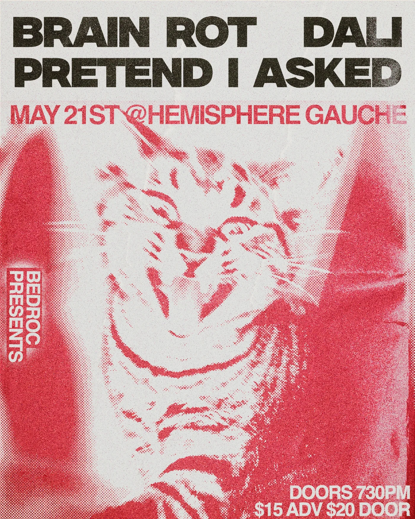A little noise at Hemi, L’Hémisphère Gauche, 21 MAI. Past-event poster.